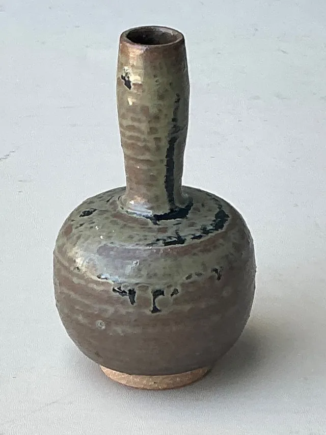 Vintage Handcrafted Ceramic Bud Vase — additional photo 3