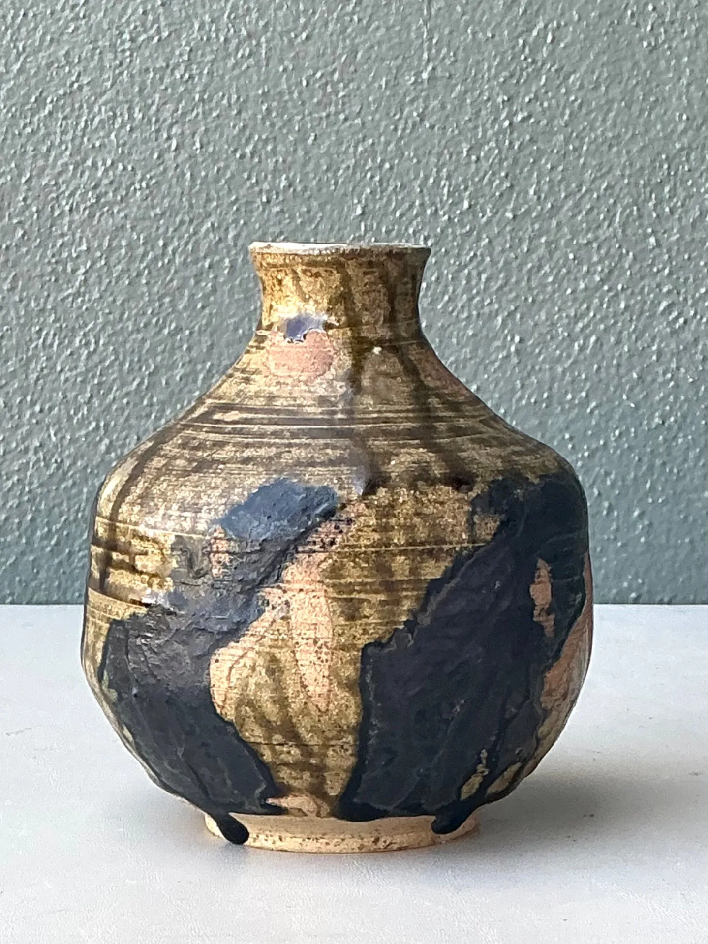 Vintage Handcrafted Ceramic Pottery Vase — additional photo 2