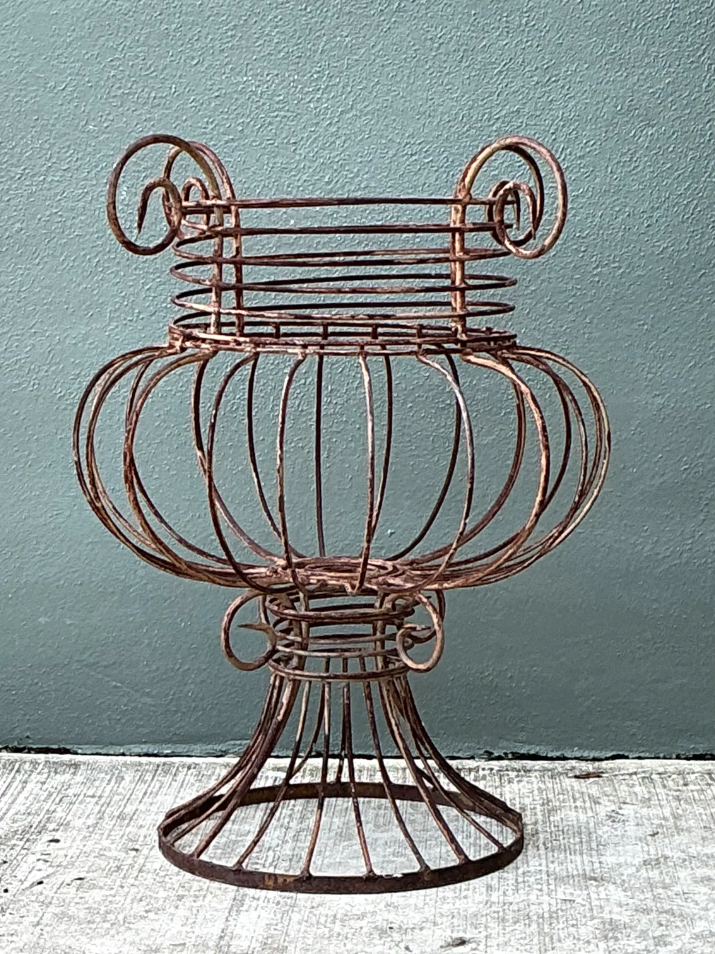 Vintage Sculptural Metal Urn — additional photo 2