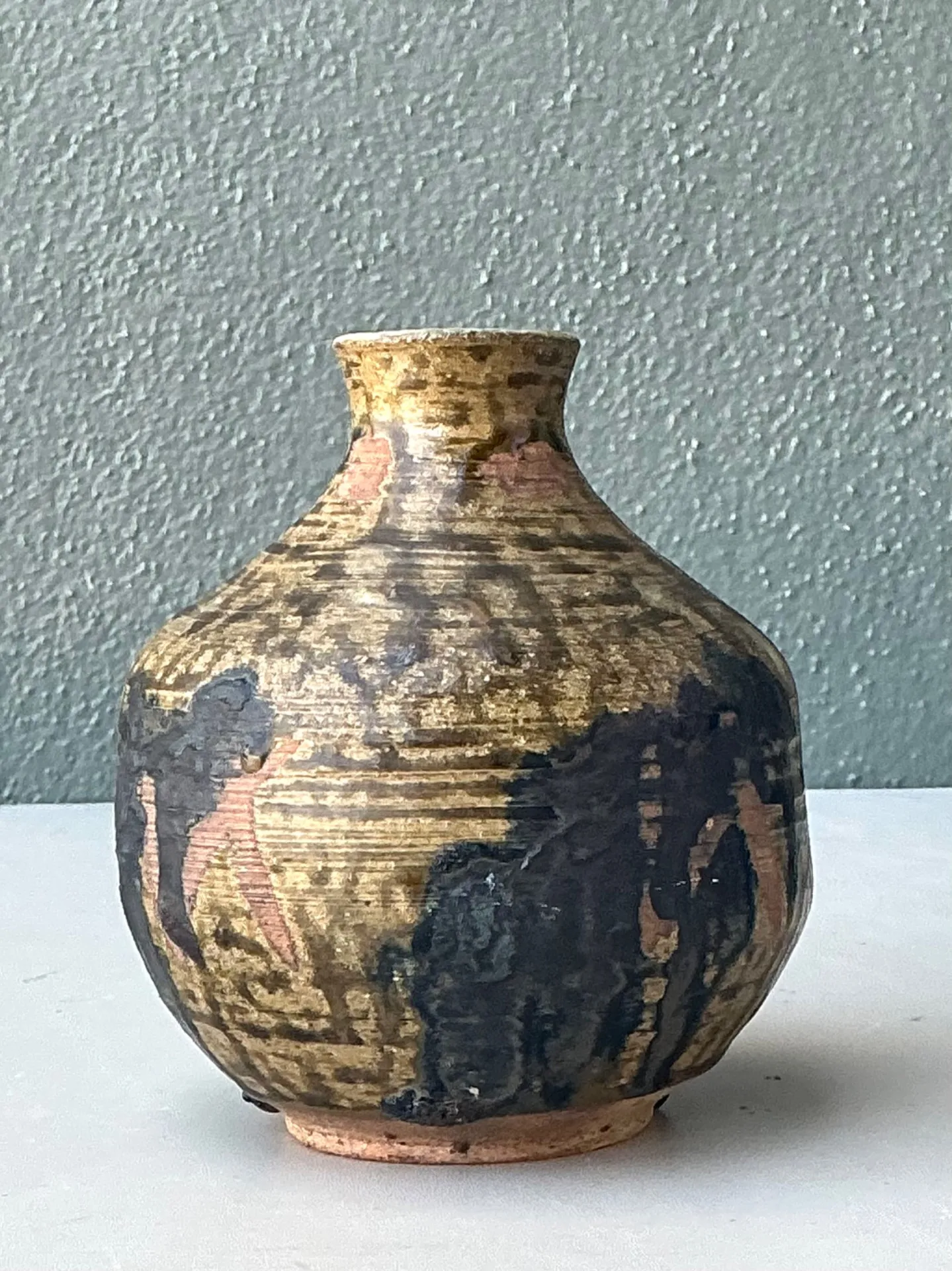 Vintage Handcrafted Ceramic Pottery Vase — additional photo 3