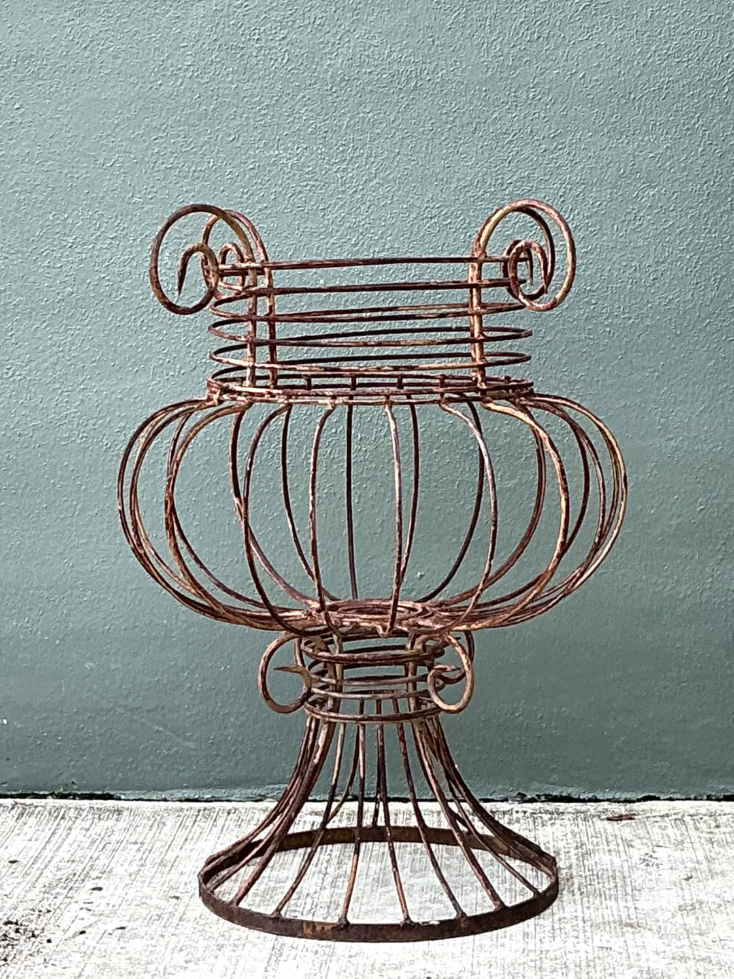 Vintage Sculptural Metal Urn — additional photo 6