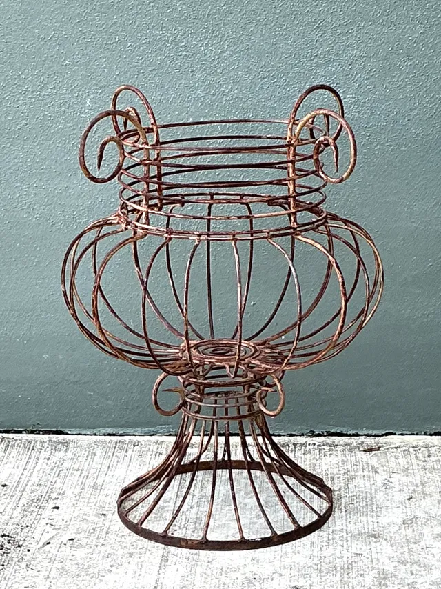 Vintage Sculptural Metal Urn — additional photo 7