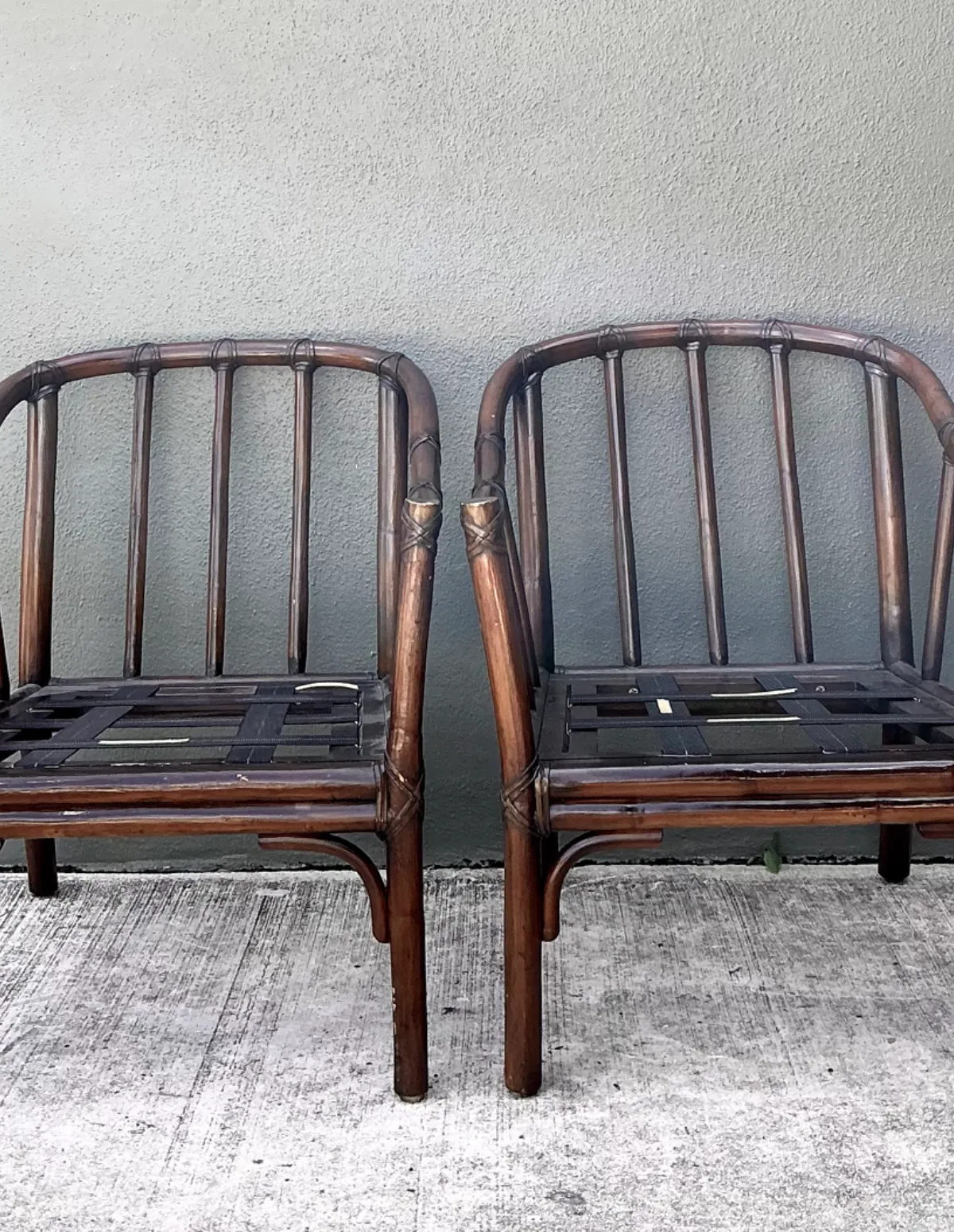 Vintage McGuire Rattan Lounge Chairs - A Pair — additional photo 4