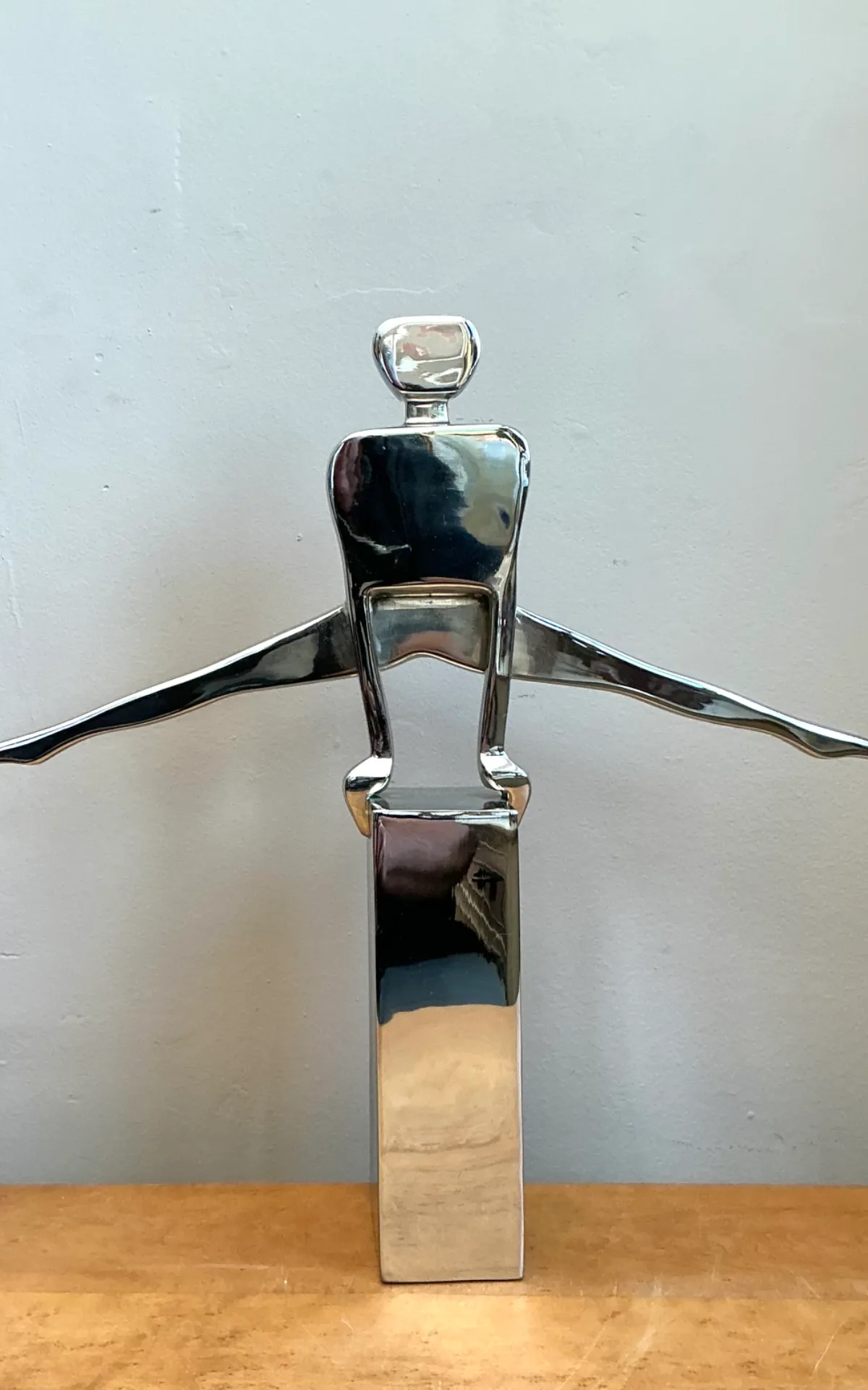 Vintage Chrome Figurative Sculpture — additional photo 6