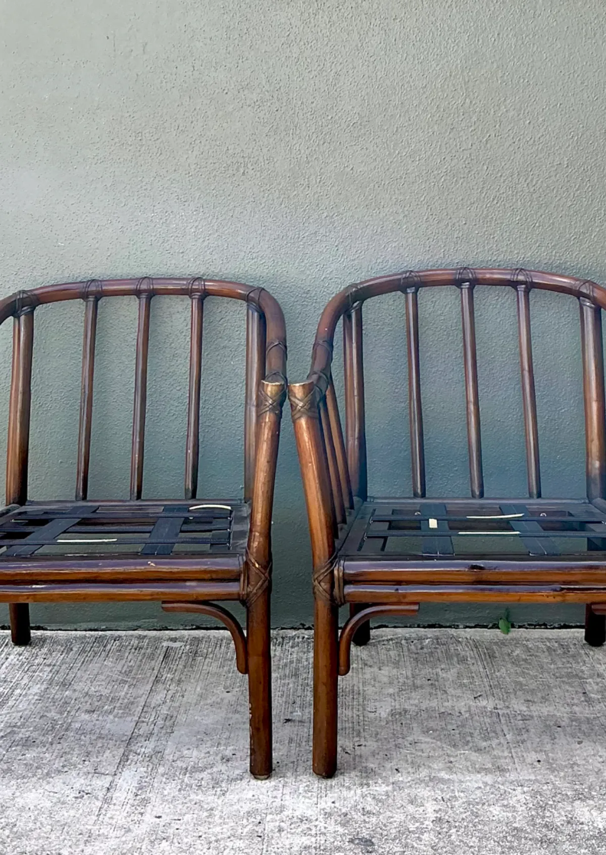 Vintage McGuire Rattan Lounge Chairs - A Pair — additional photo 7