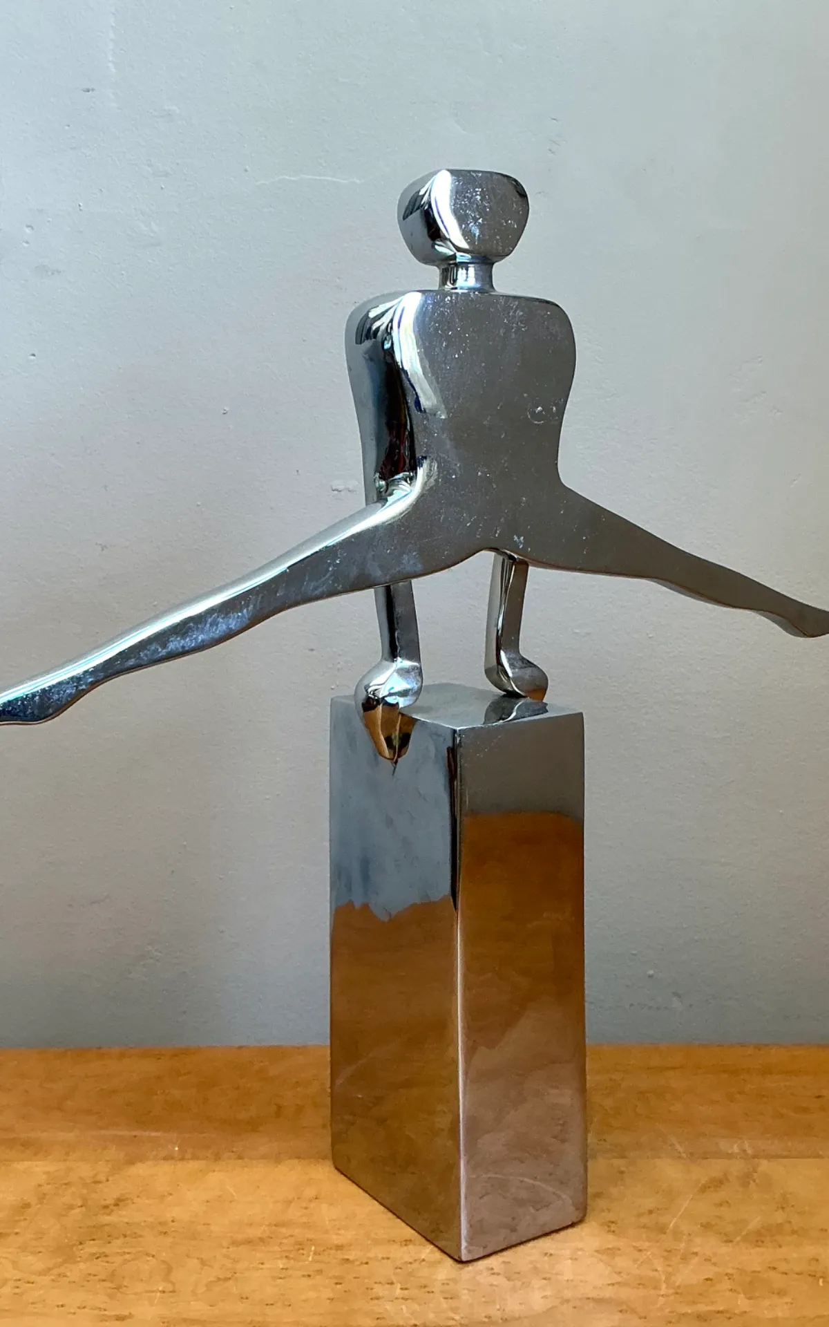 Vintage Chrome Figurative Sculpture — additional photo 3