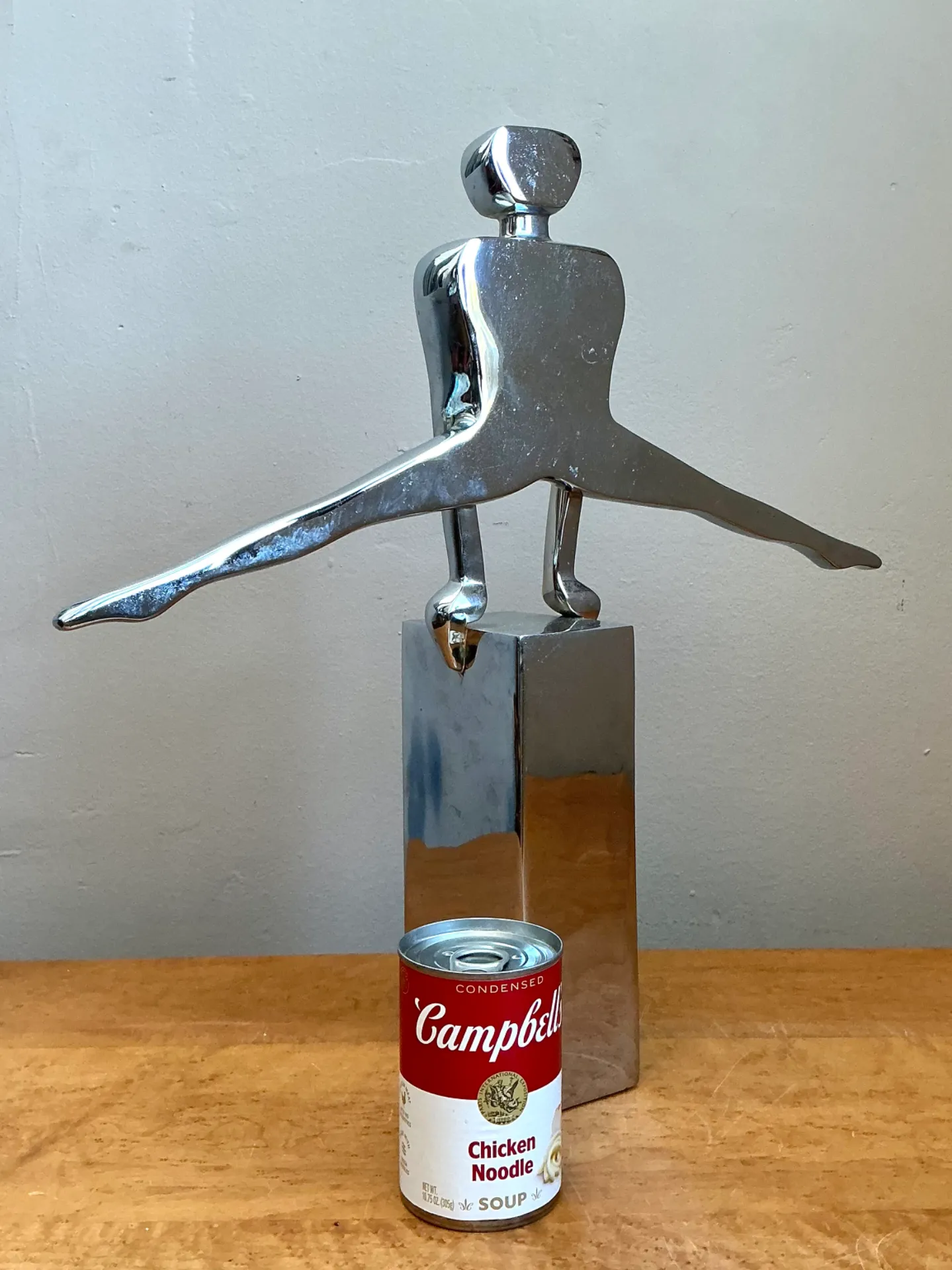 Vintage Chrome Figurative Sculpture — additional photo 1