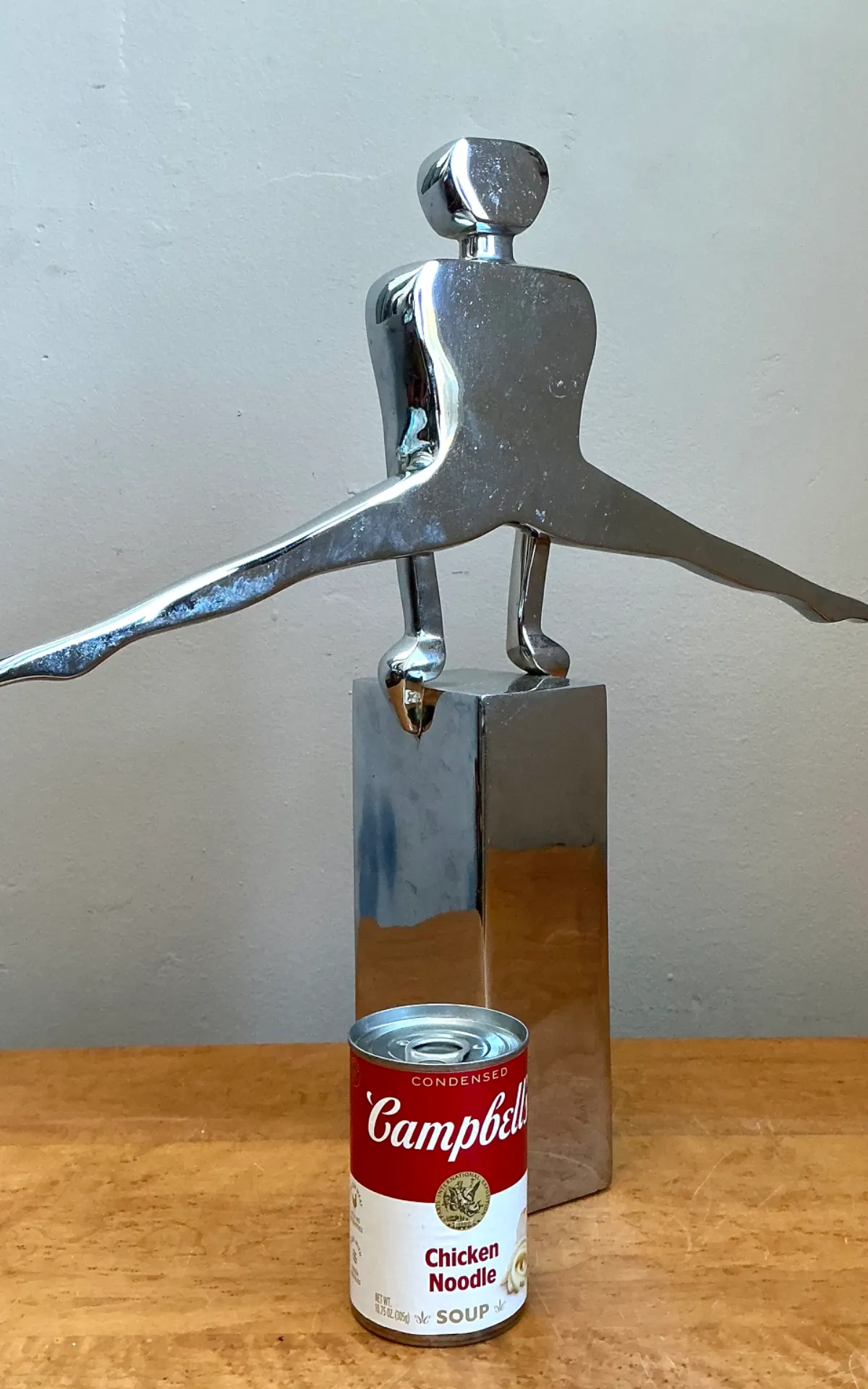 Vintage Chrome Figurative Sculpture