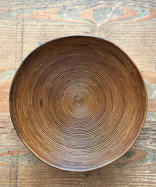 Vintage Pencil Reed Decorative Bowl — additional photo 5