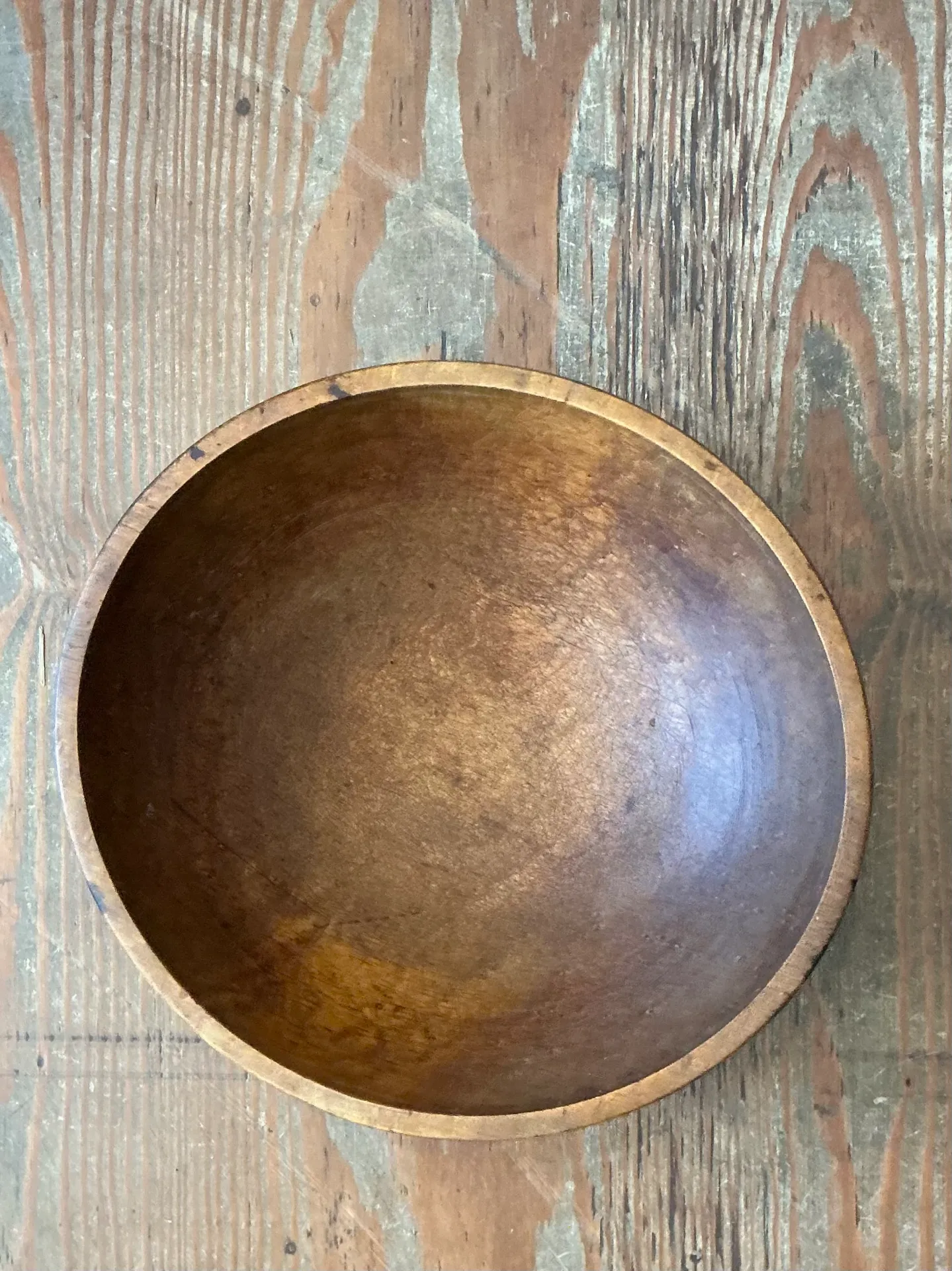 Vintage Large Wood Salad Bowl — additional photo 6