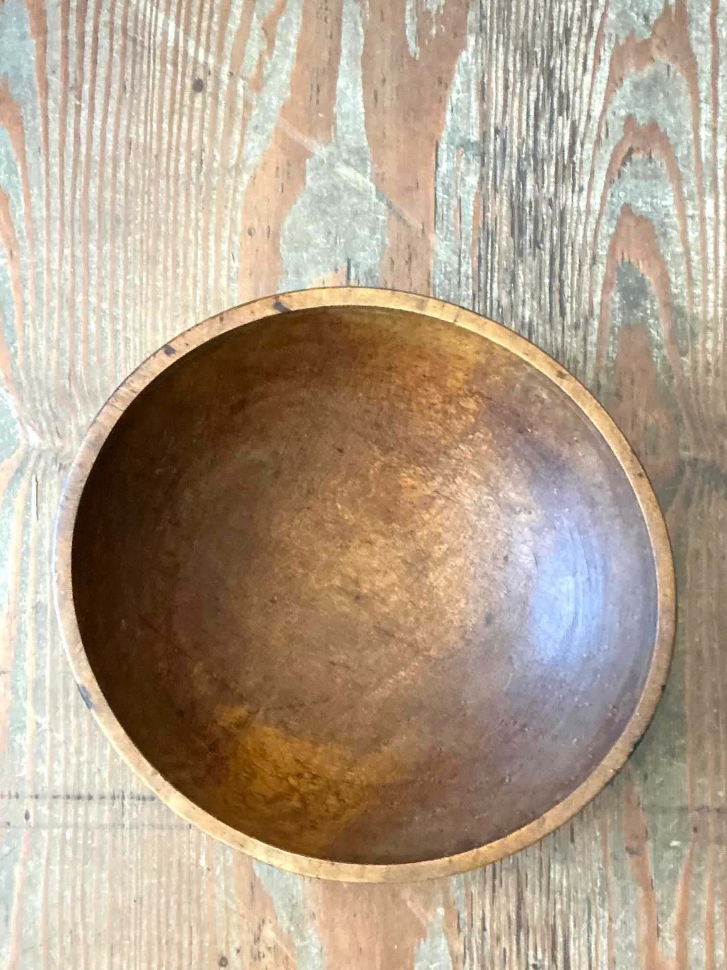 Vintage Large Wood Salad Bowl — additional photo 5