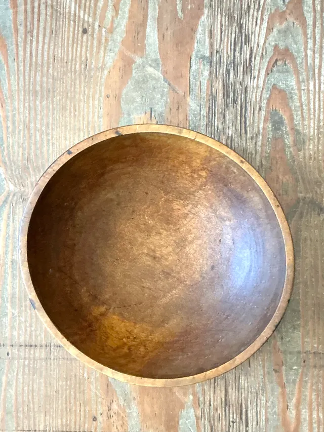 Vintage Large Wood Salad Bowl — additional photo 4