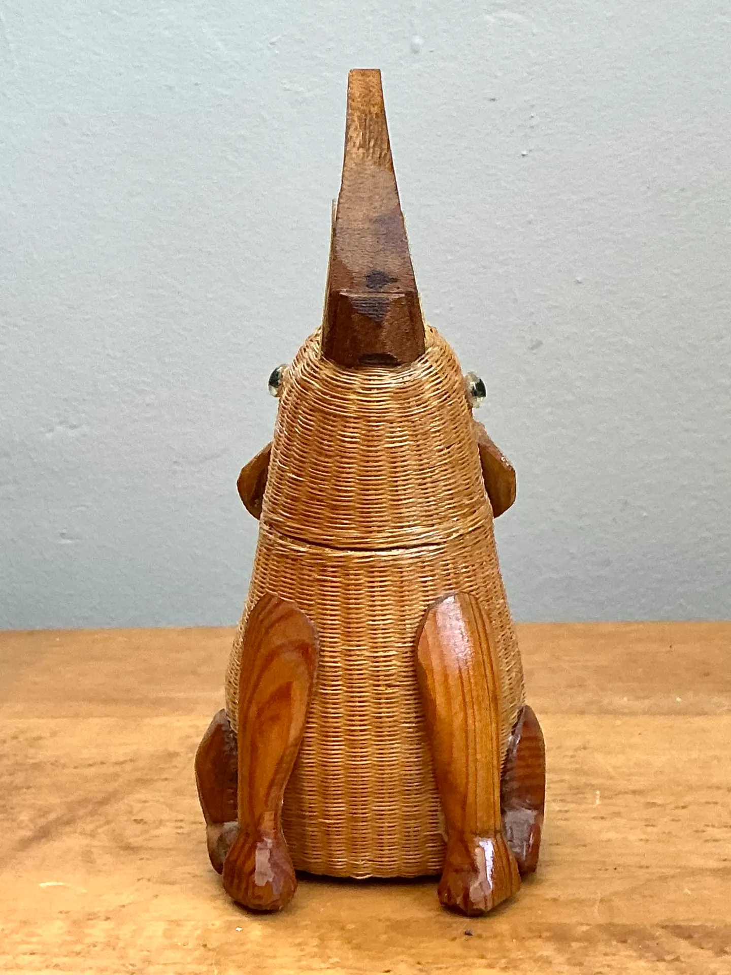 Vintage Shanghai Weave Rattan Elephant — additional photo 7
