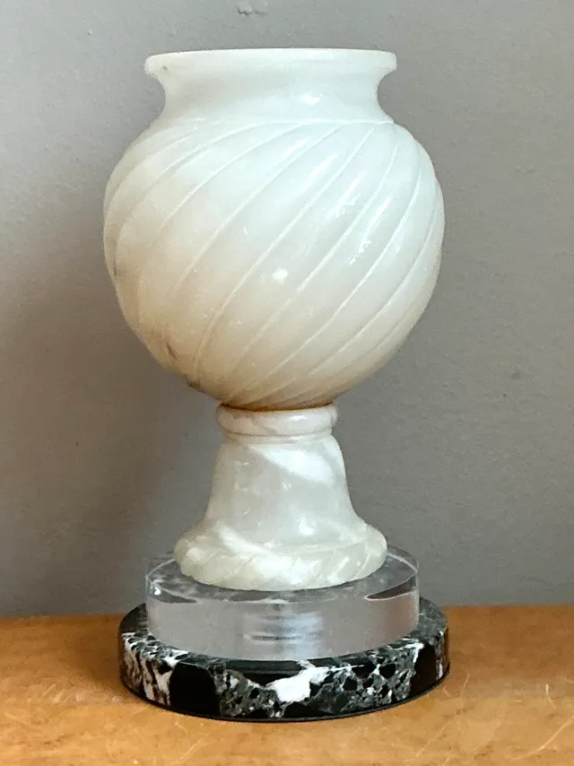 Vintage Alabaster Scorpion Bowl Lamp — additional photo 1