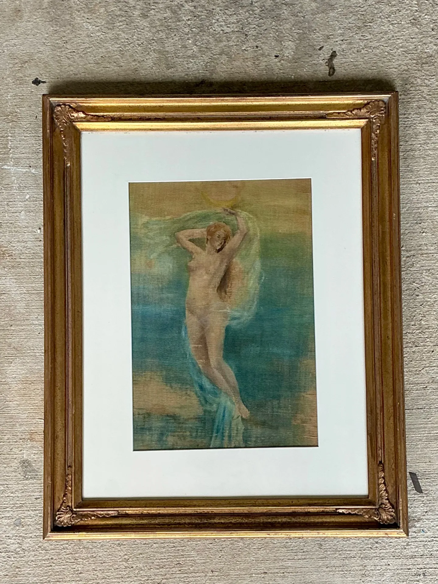 Vintage Original Nude Oil On Canvas — additional photo 2
