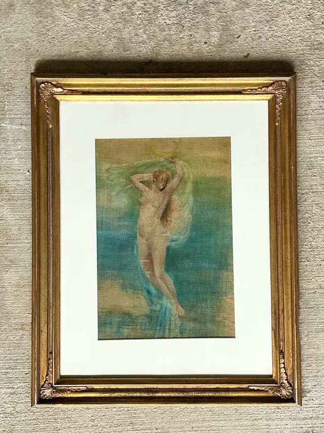 Vintage Original Nude Oil On Canvas — additional photo 5