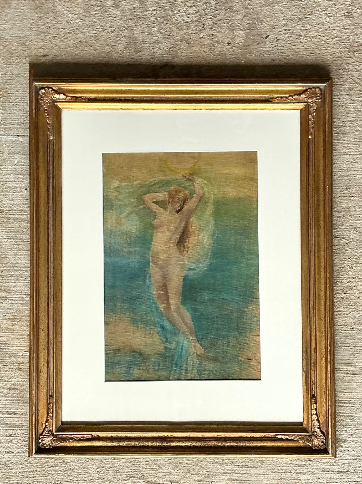 Vintage Original Nude Oil On Canvas — additional photo 3