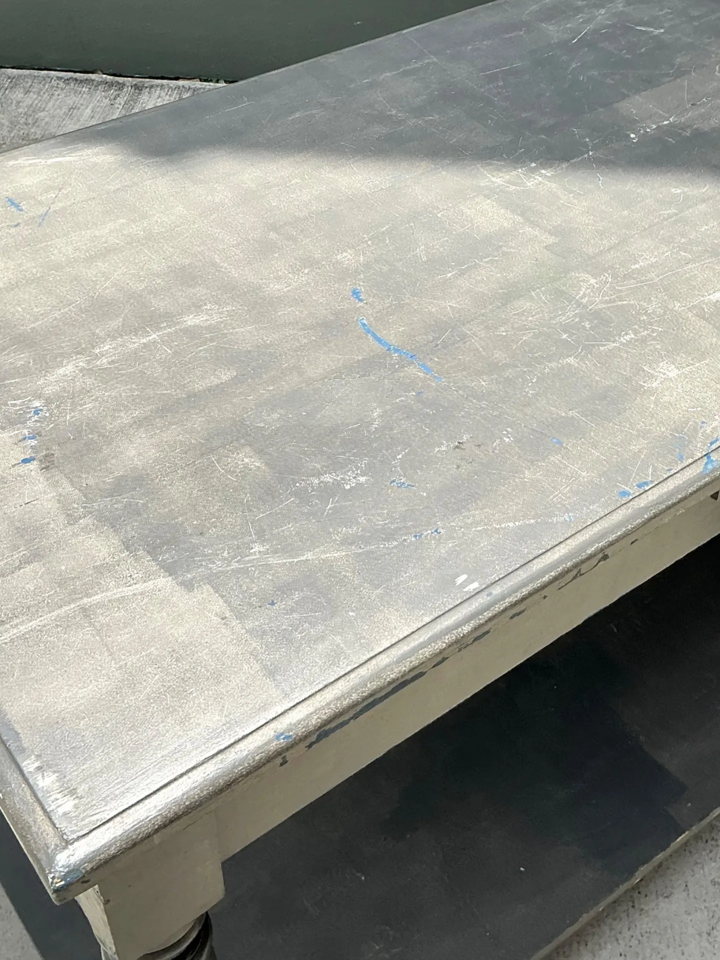 Monumental Vintage Rustic Wooden Farm Table — additional photo 3