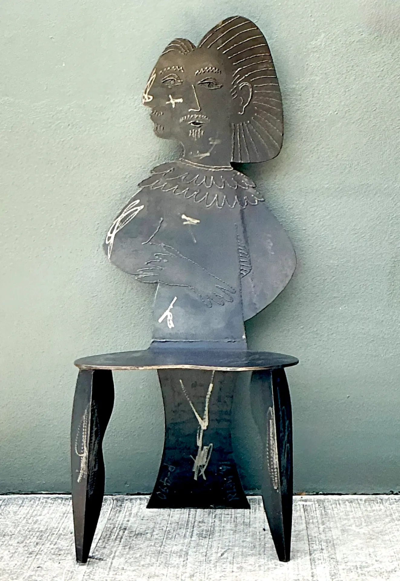 Vintage Metal Figurative Chair — additional photo 5