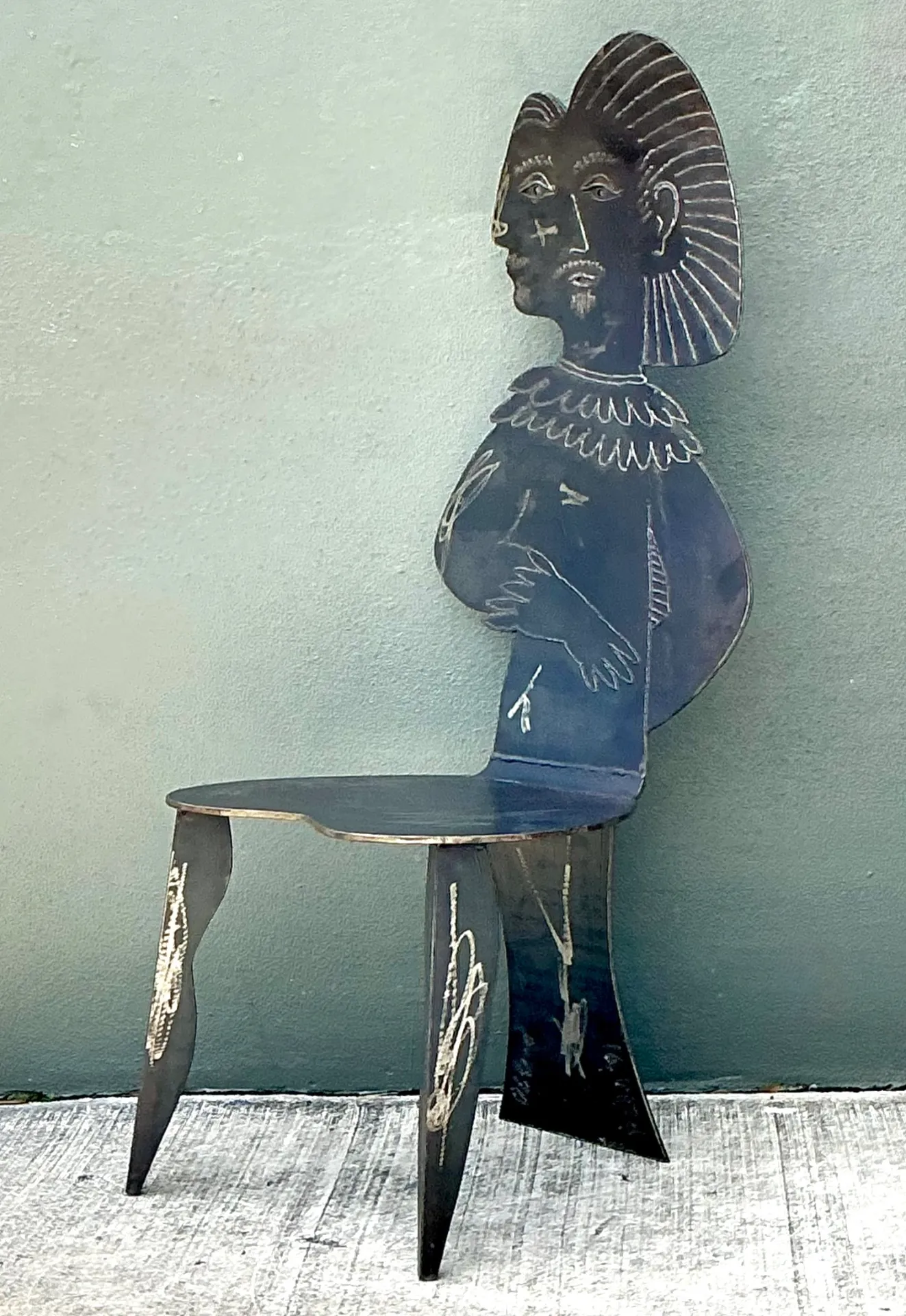 Vintage Metal Figurative Chair — additional photo 1