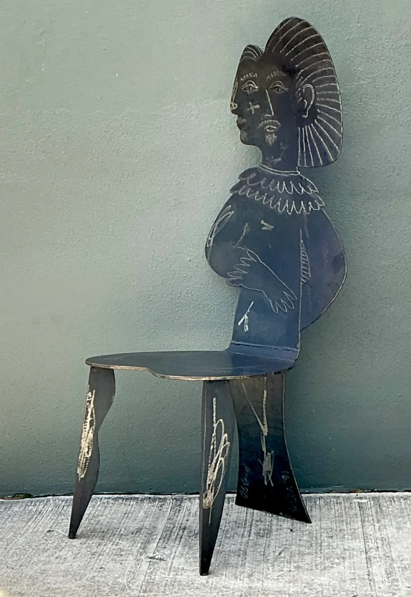 Vintage Metal Figurative Chair — additional photo 4