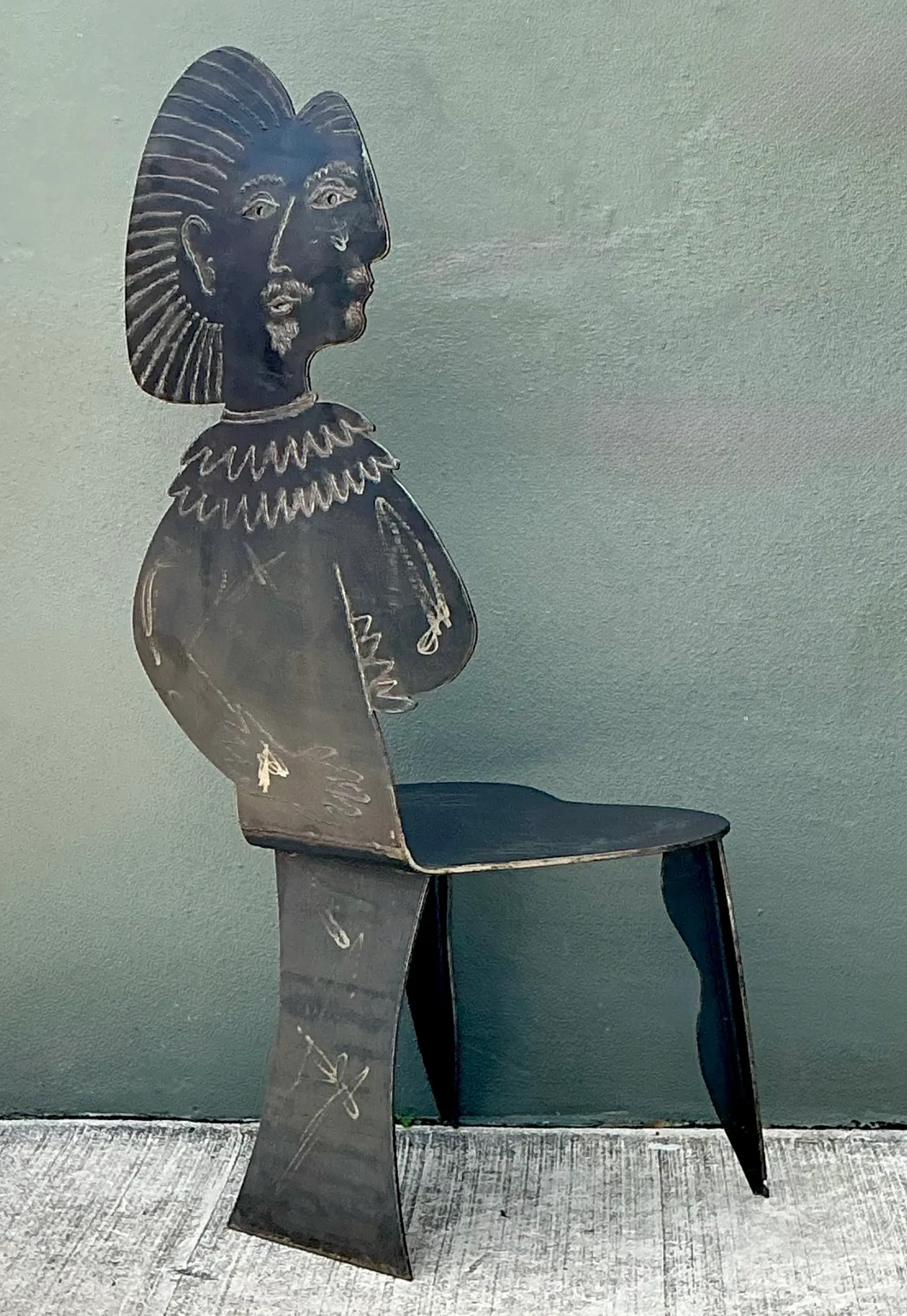 Vintage Metal Figurative Chair — additional photo 7
