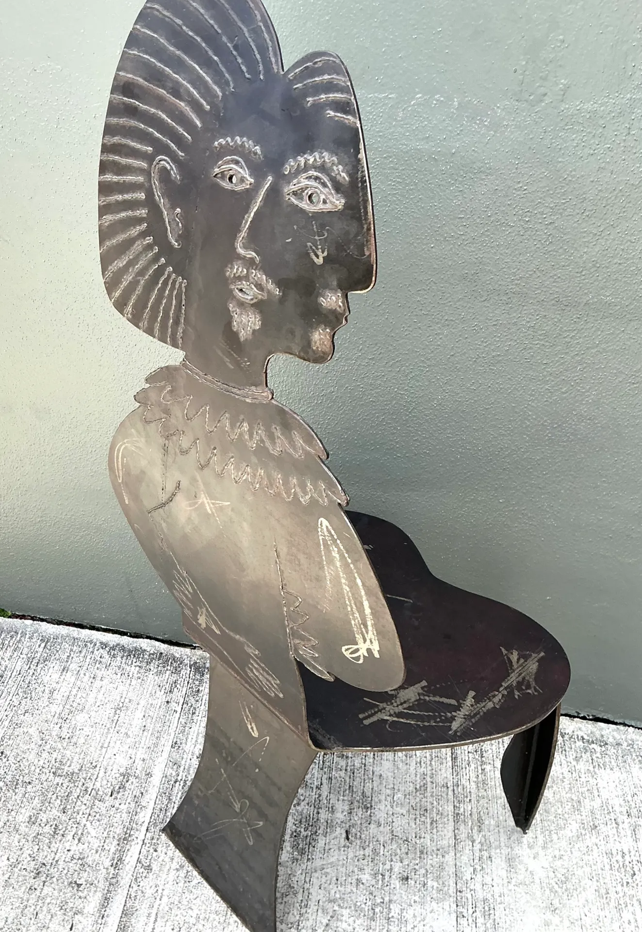 Vintage Metal Figurative Chair — additional photo 2
