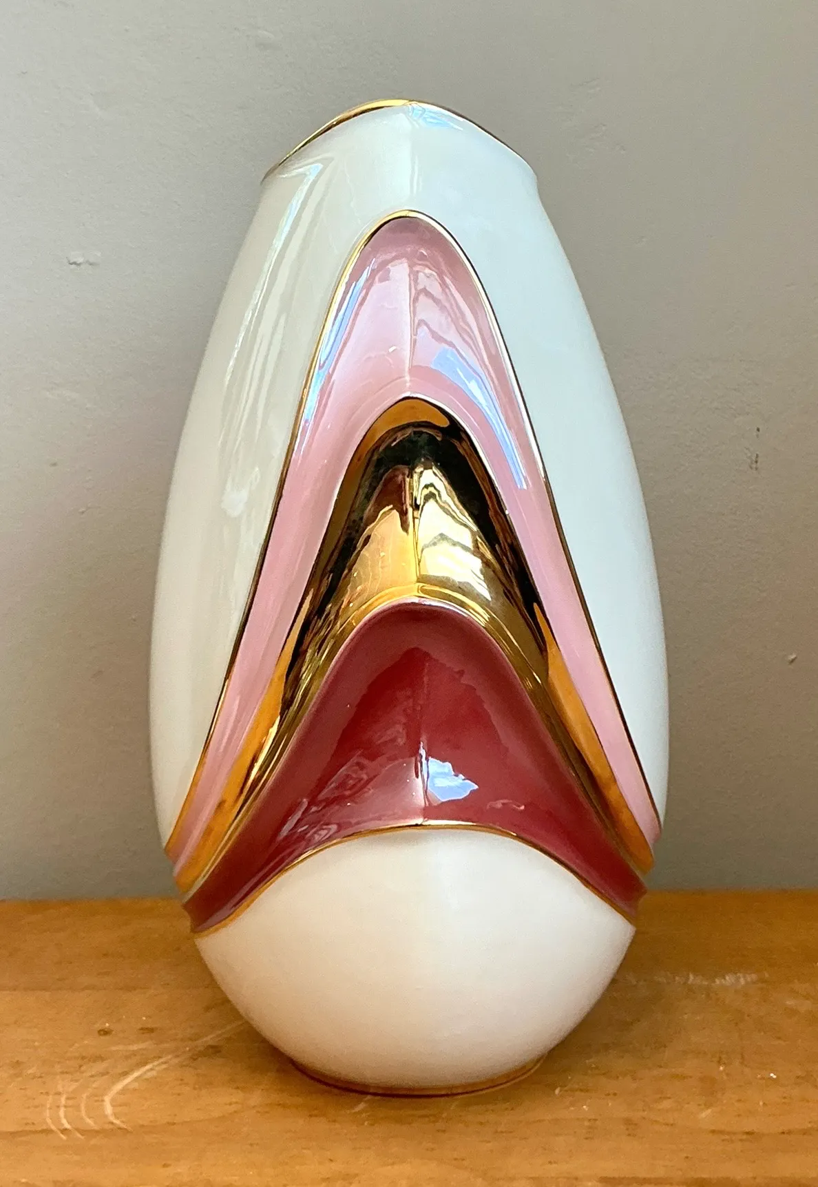 Vintage Italian Decorative Porcelain and Gold Plated Vanity Set — additional photo 5