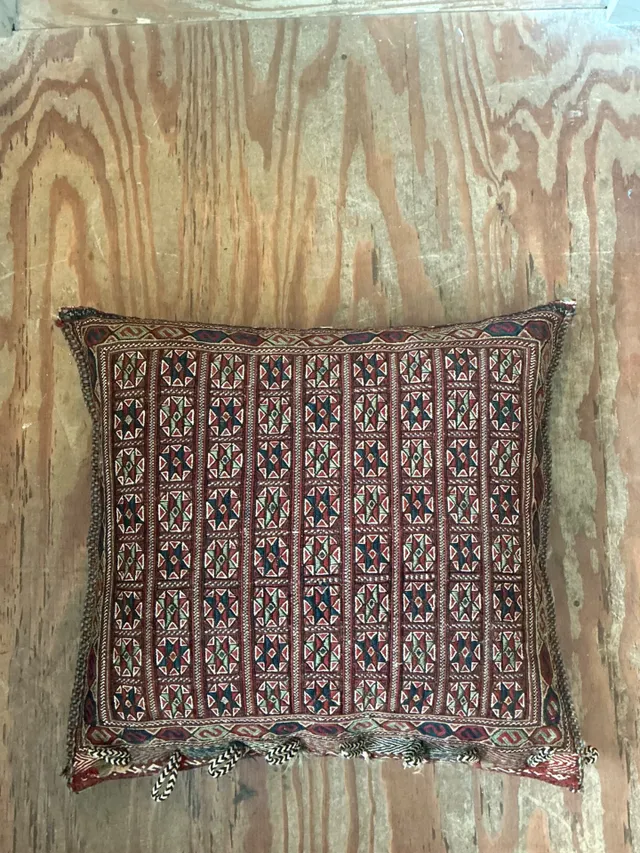 Vintage Monumental Kilim Throw Pillow — additional photo 1