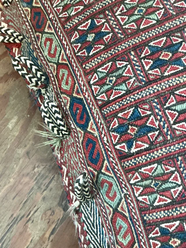 Vintage Monumental Kilim Throw Pillow — additional photo 4