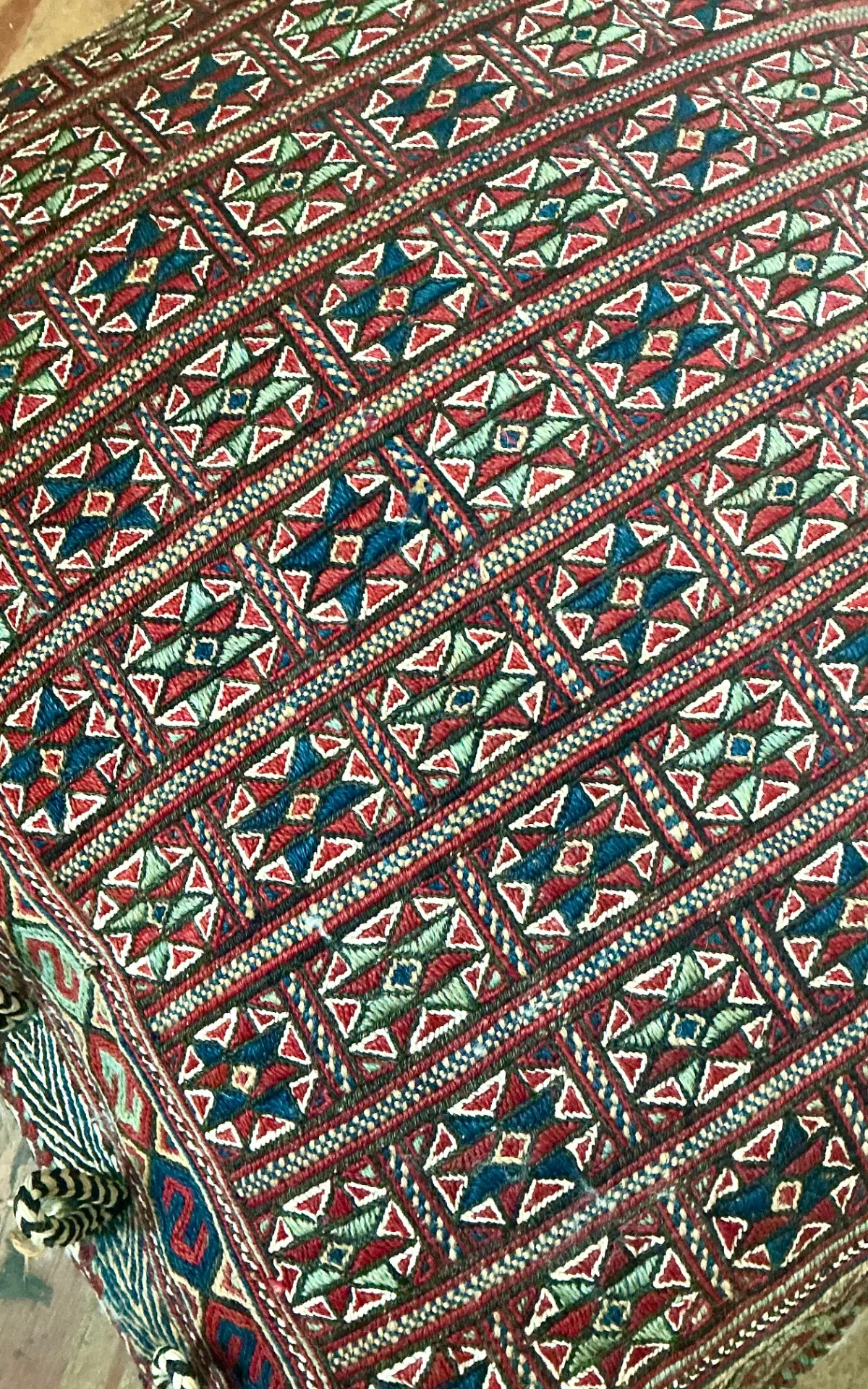 Vintage Monumental Kilim Throw Pillow — additional photo 6