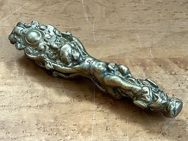 Vintage Ornate Metal Nutcracker — additional photo 8