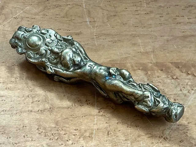 Vintage Ornate Metal Nutcracker — additional photo 6