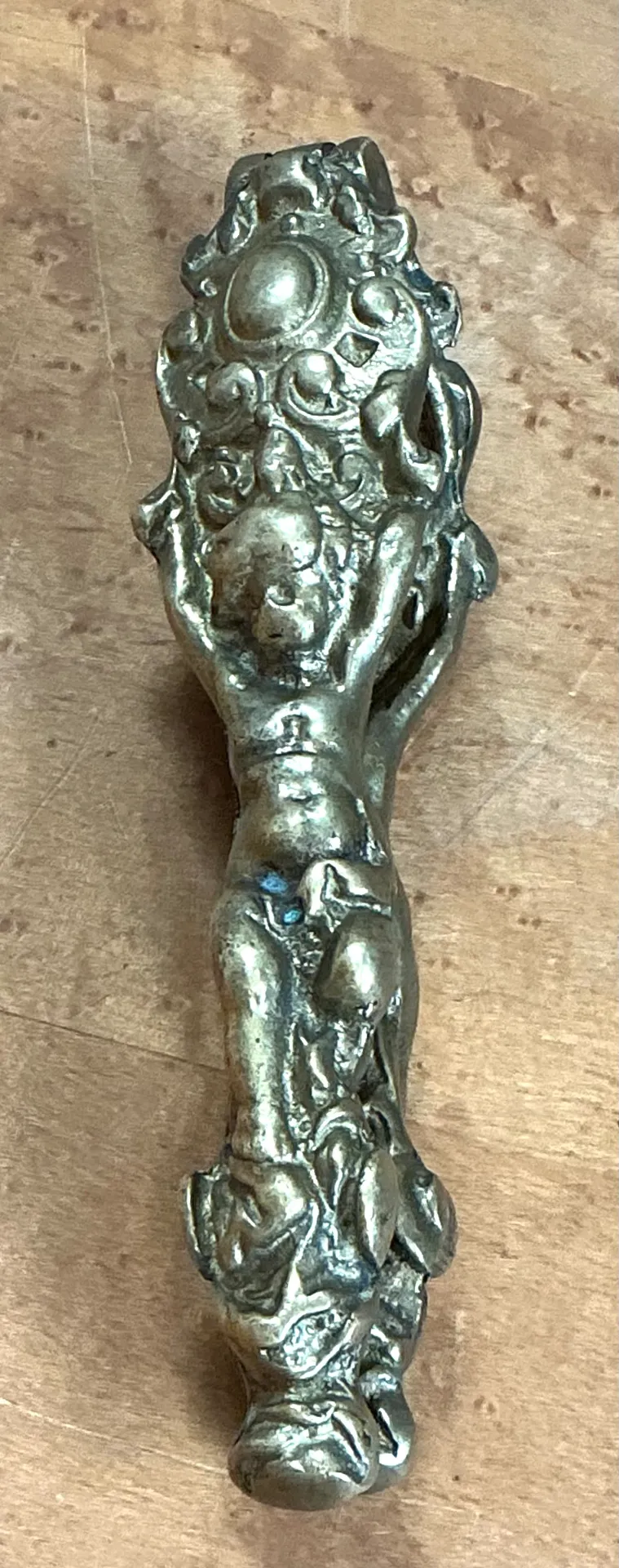 Vintage Ornate Metal Nutcracker — additional photo 2