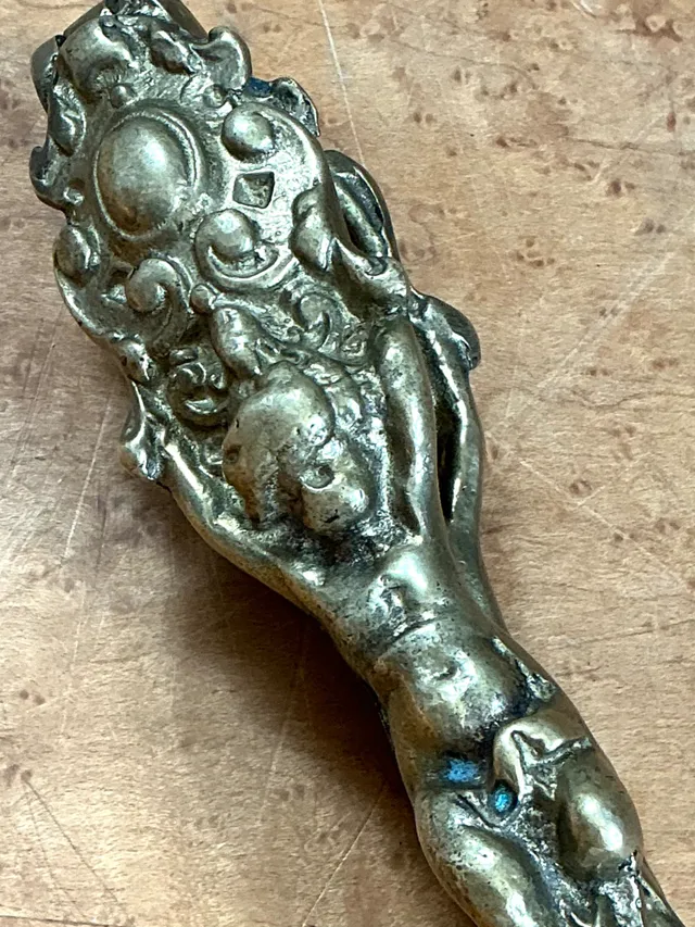 Vintage Ornate Metal Nutcracker — additional photo 1
