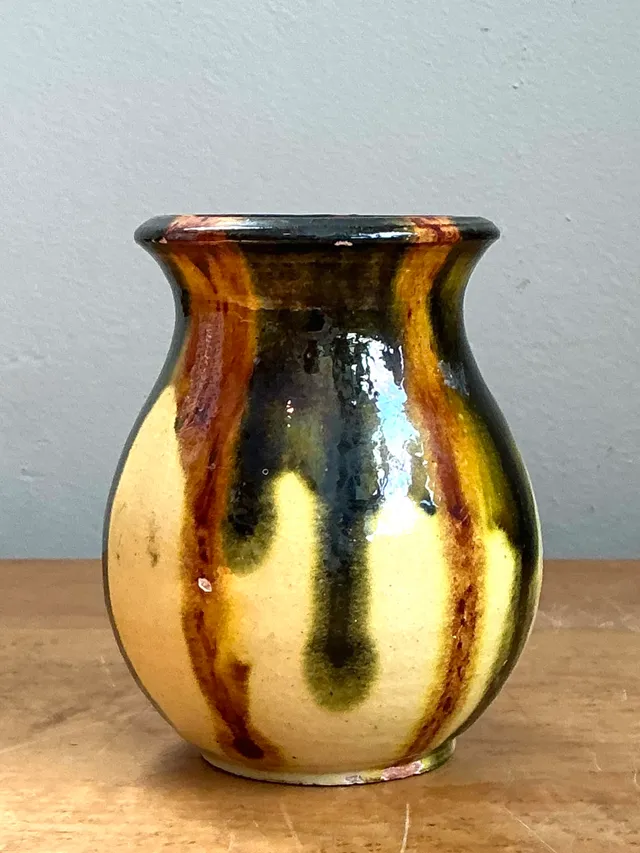 Vintage Drip Glaze Ceramic Vase — additional photo 6