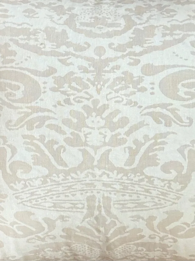 Vintage Quadrille “Bromante” Tinted Linen Throw Pillow — additional photo 3