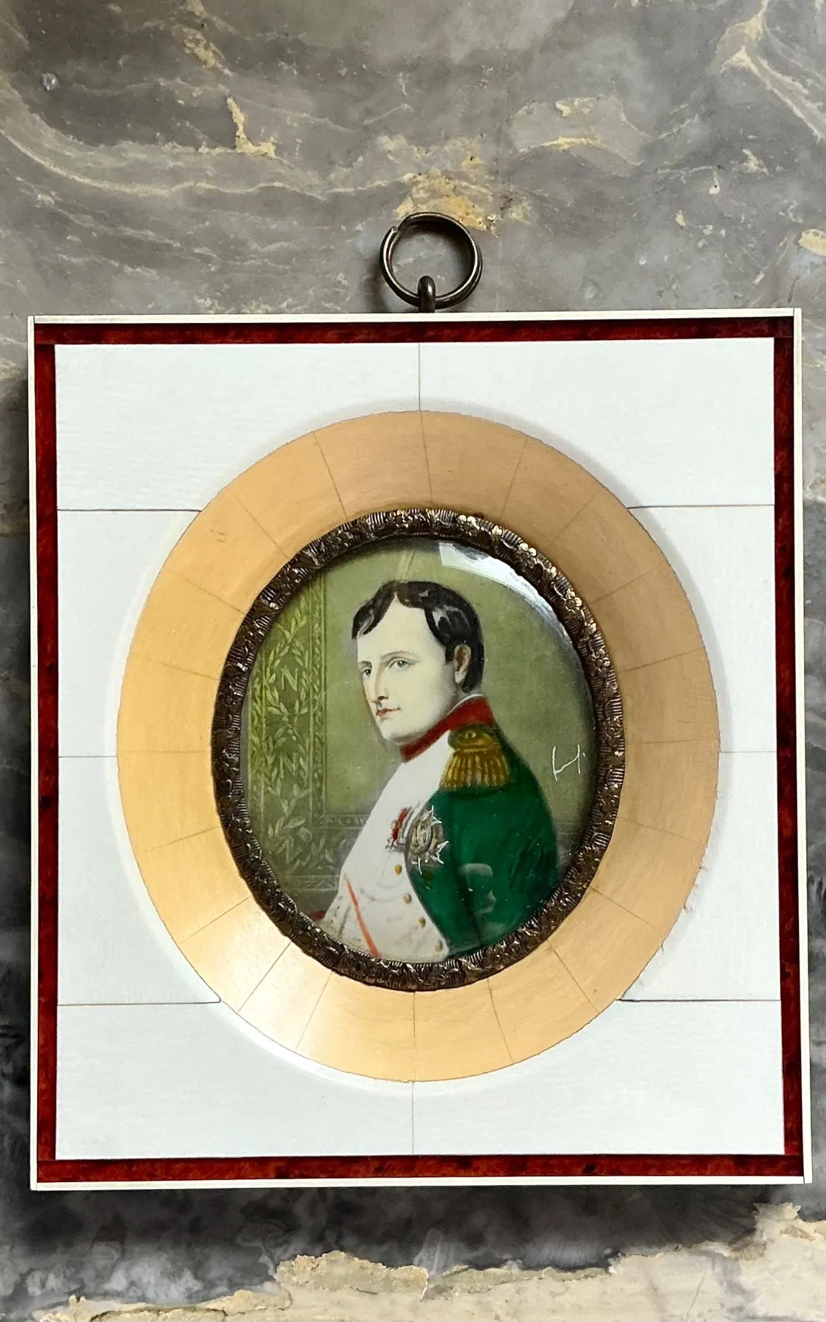 Vintage German Hand-Painted Portrait — additional photo 2