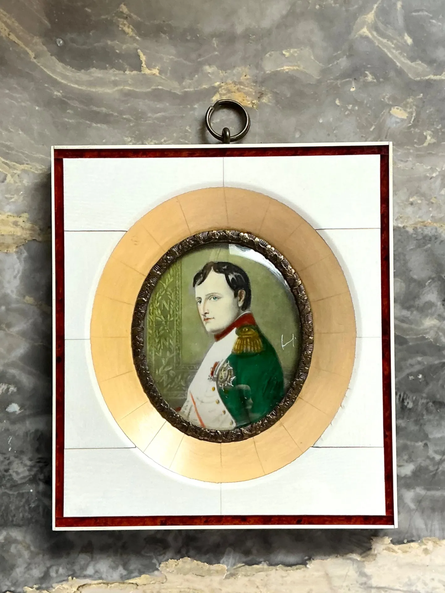 Vintage German Hand-Painted Portrait — additional photo 3
