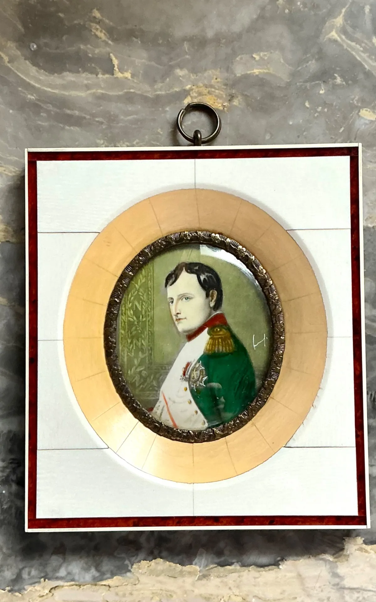 Vintage German Hand-Painted Portrait — additional photo 4
