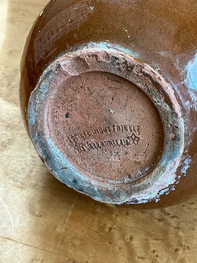 Vintage Drip Glaze Ceramic Vase — additional photo 2