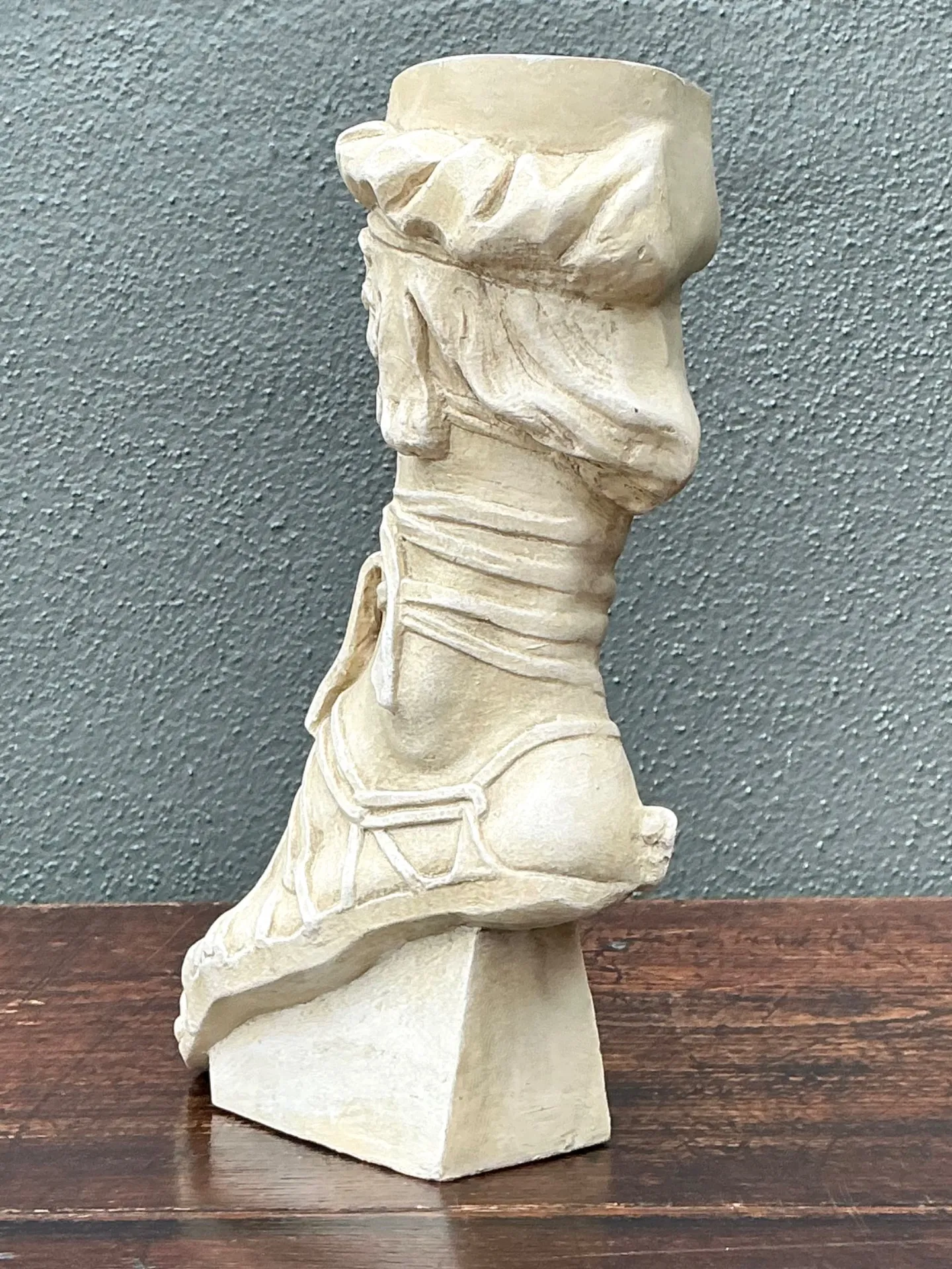 Vintage Plaster Roman Foot Sculpture — additional photo 4