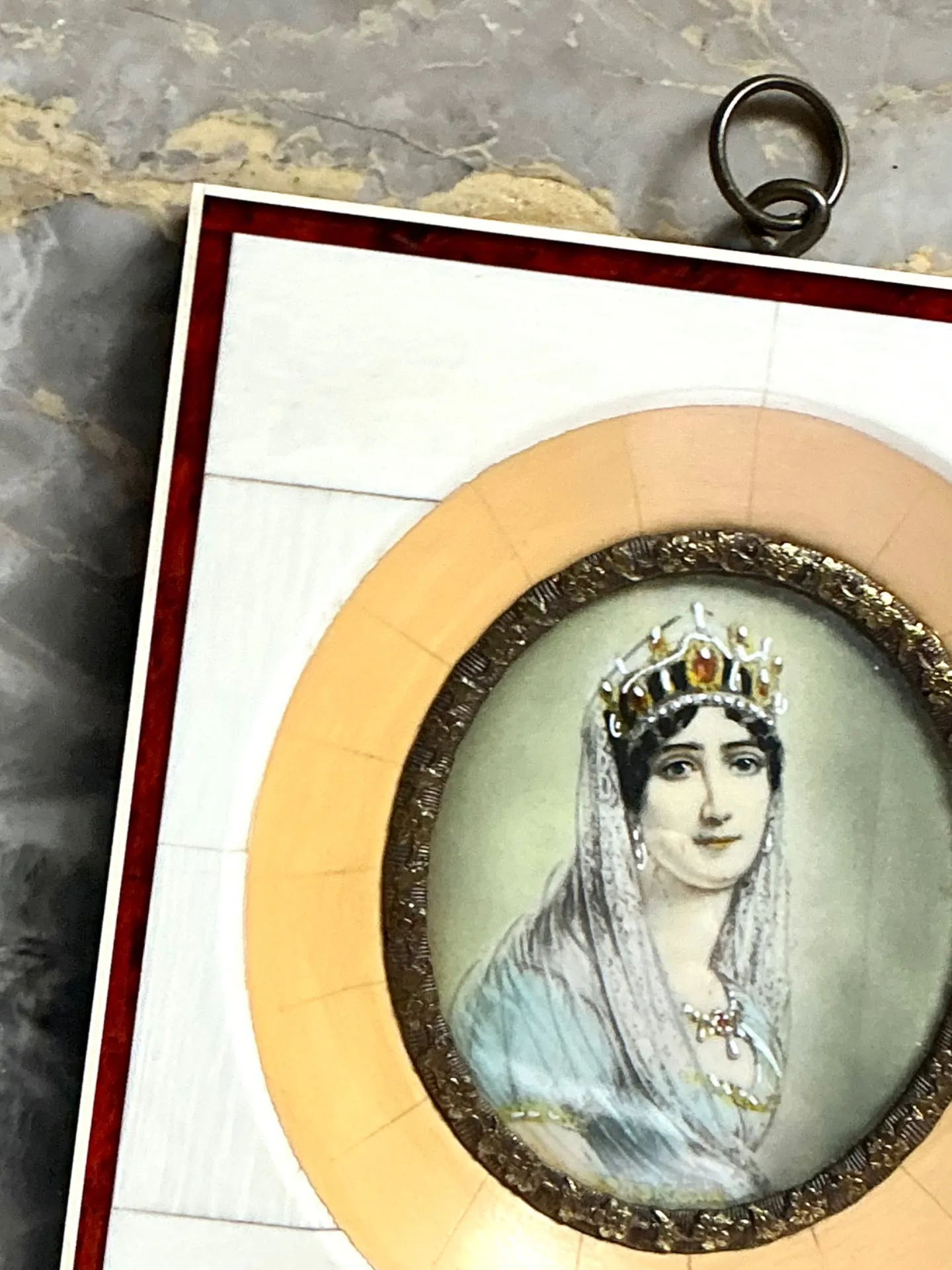Vintage German Miniature Portrait — additional photo 2