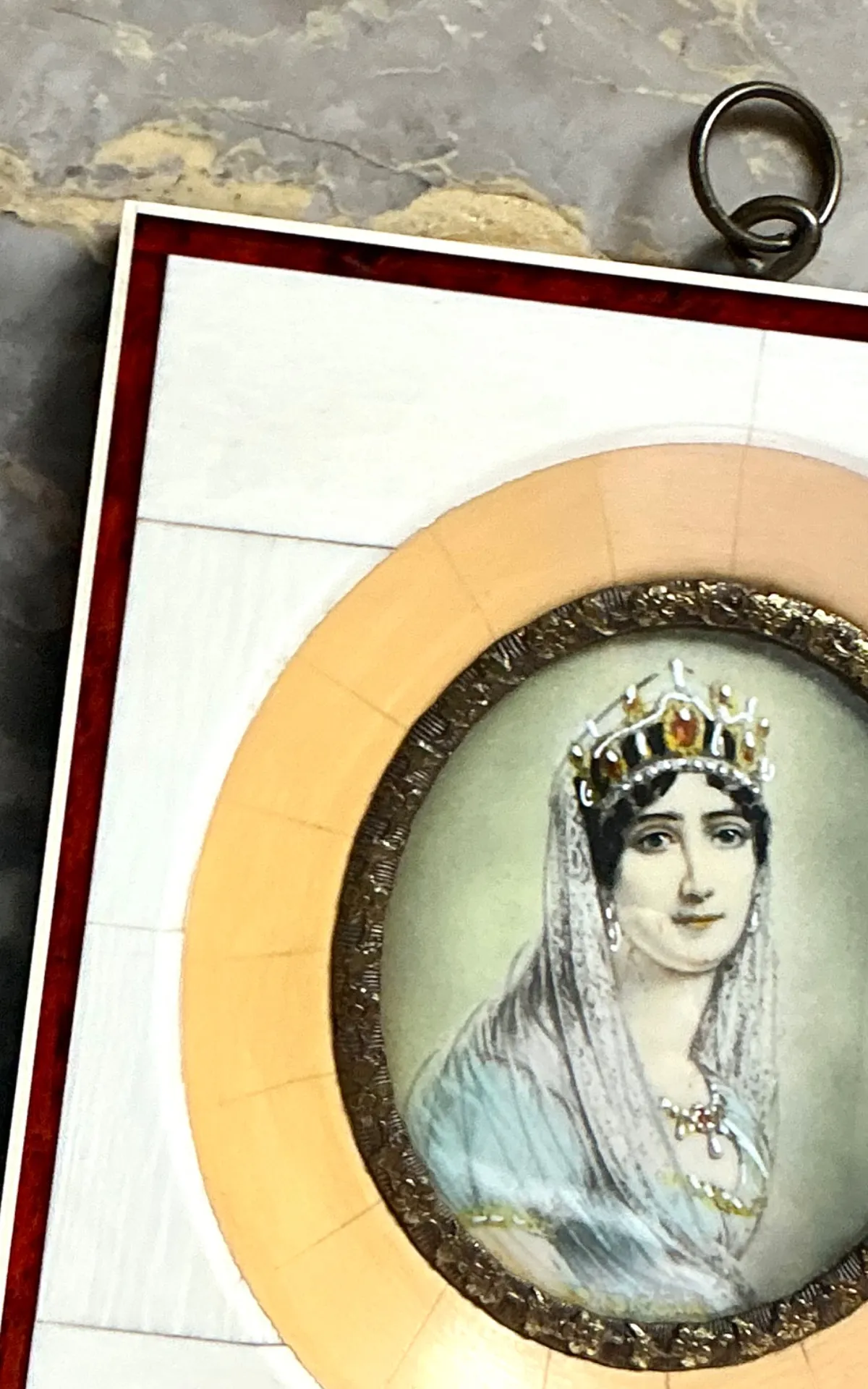 Vintage German Miniature Portrait — additional photo 2