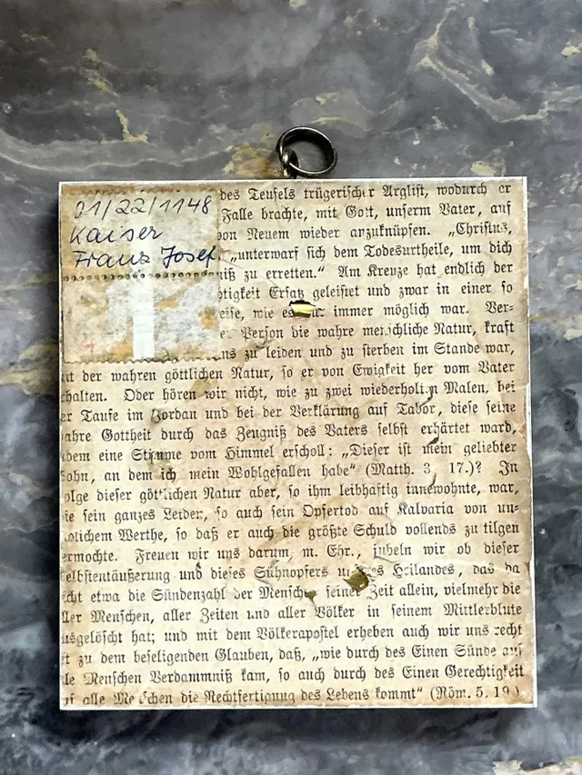 Vintage Hand-Painted Portrait Miniature — additional photo 3