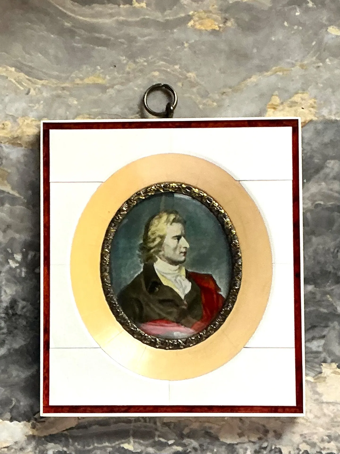 Vintage Hand-Painted Portrait Miniature — additional photo 4