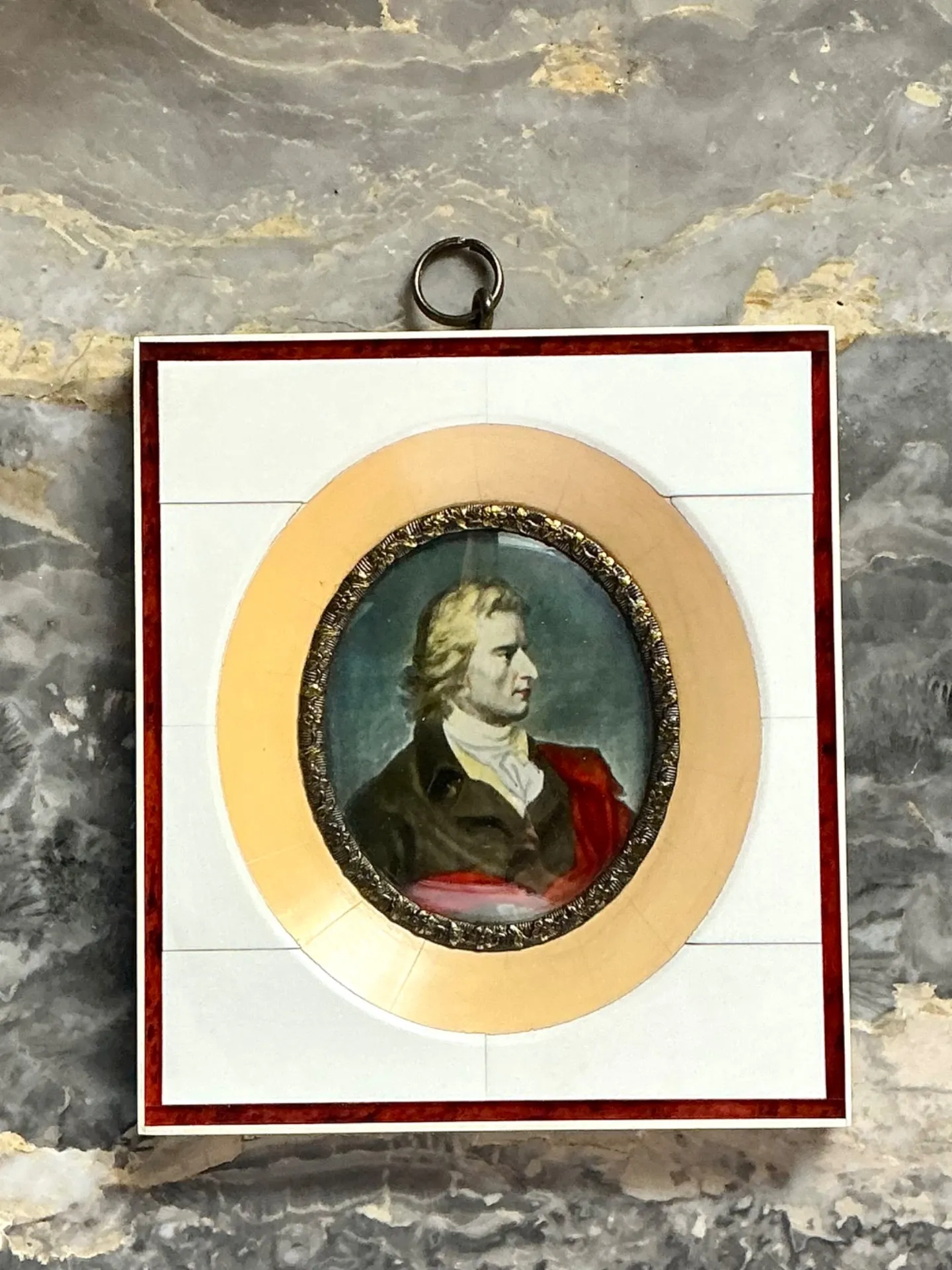 Vintage Hand-Painted Portrait Miniature — additional photo 5