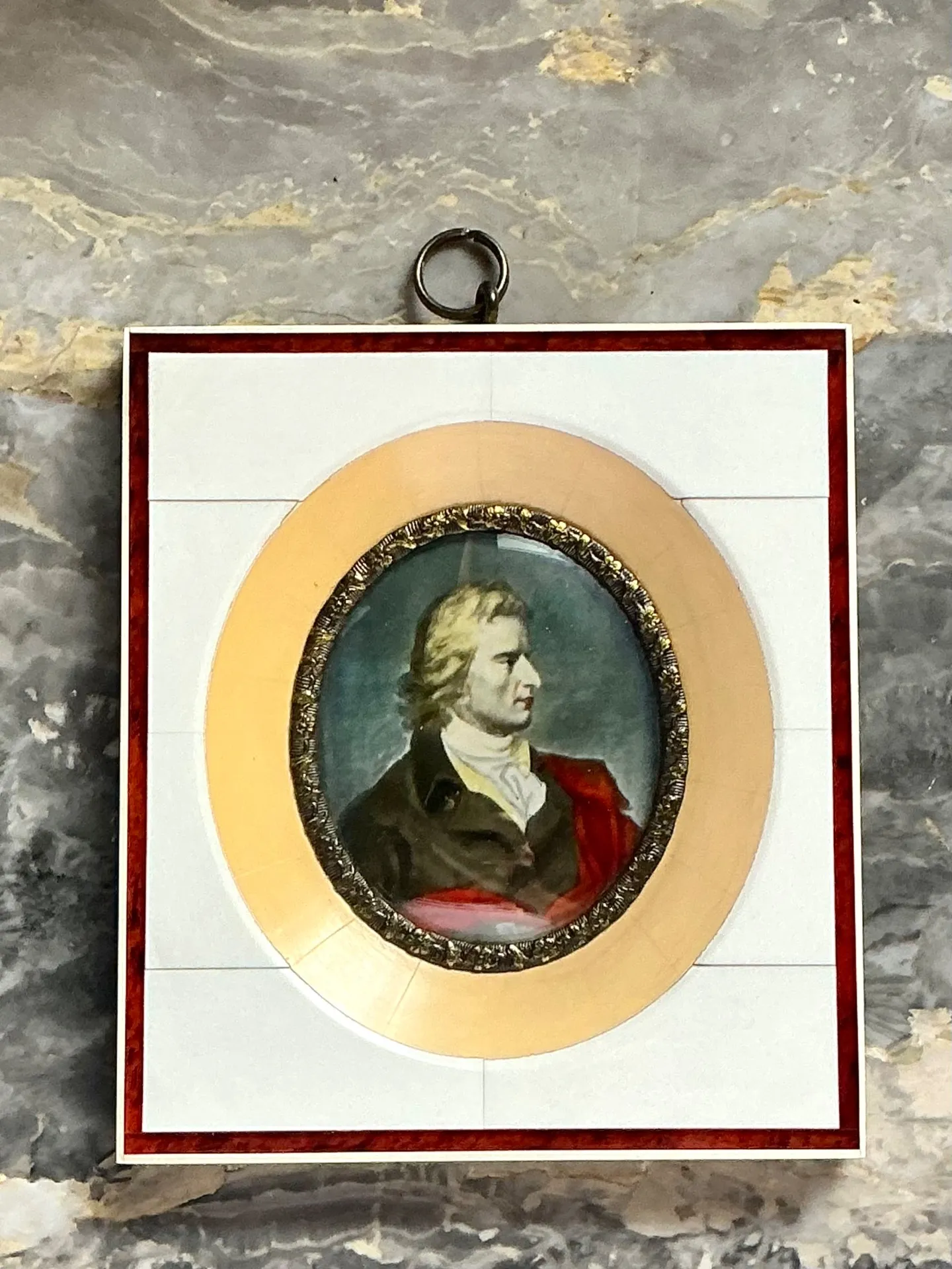 Vintage Hand-Painted Portrait Miniature — additional photo 6