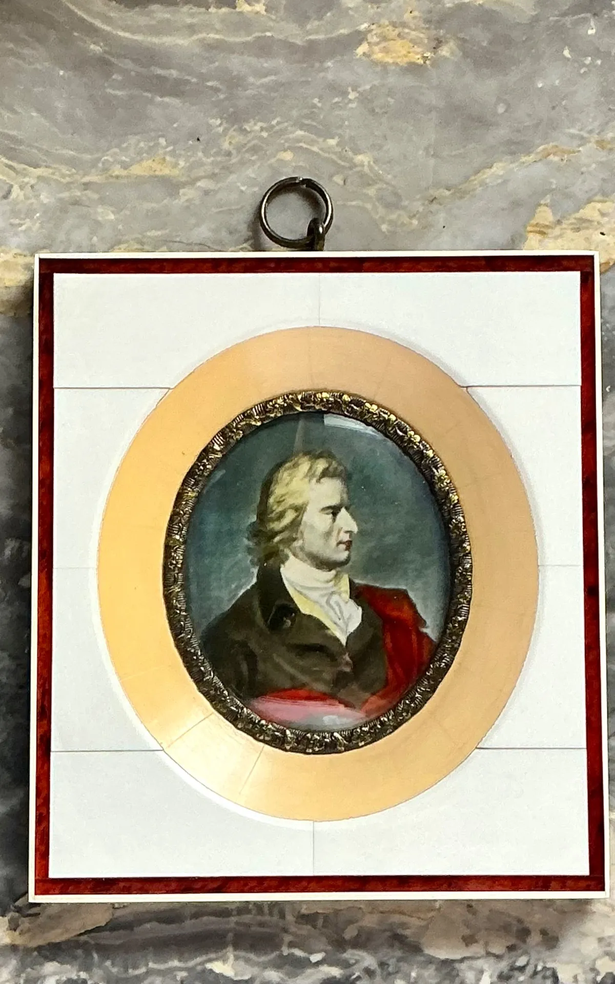 Vintage Hand-Painted Portrait Miniature — additional photo 6