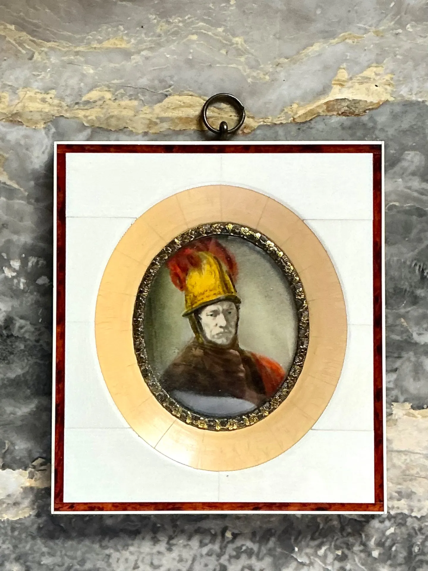 Vintage Hand-Painted Portrait Miniature — additional photo 7